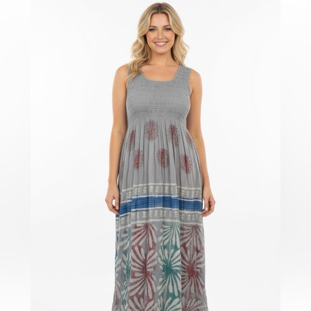 Sacred Threads one size boho maxi dress